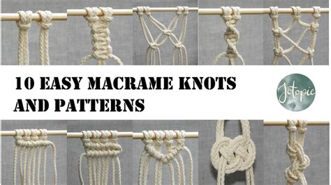 Easy Macrame Knots And Patterns Macrame Patterns Tutorials