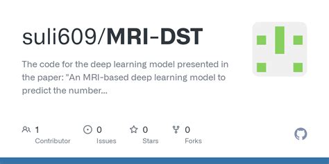 Github Suli Mri Dst The Code For The Deep Learning Model