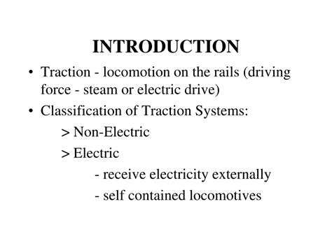 Ppt Electric Traction Systems Powerpoint Presentation Free Download