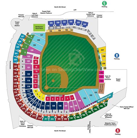 Target Field, Minneapolis MN | Seating Chart View