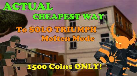 The Actual Cheapest Way To Solo Molten Mode Coins Only Tower