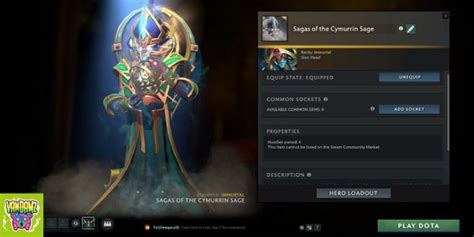 Beli Item Gift Sagas Of The Cymurrin Sage Immortal Ti Oracle Dota