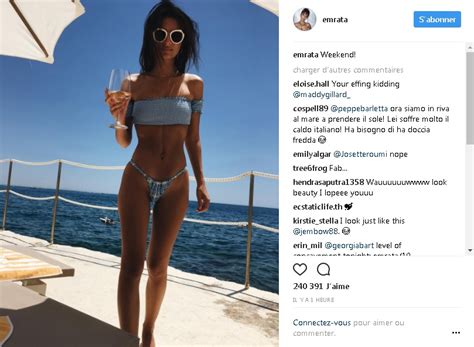 Actu Emily Ratajkowski Sexy En Bikini La Photo Hot Celebrites