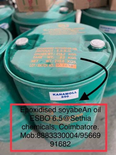 Epoxidized Soybean Oil Esbo Grade Packaging Size Kgs At