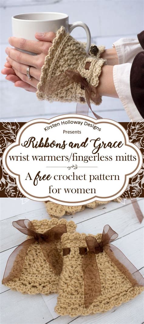 Victorian Wristers Crochet Hand Warmers Free Pattern Tutorial