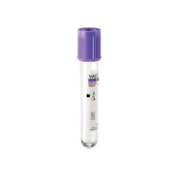 Vacutest Provette 13x75 K3EDTA 3ml Tappo Viola Conf 100 Pz