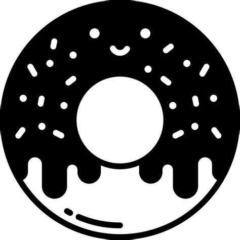 Premium Vector Donuts Glyph And Line Vector Illustration