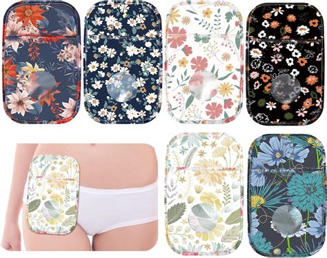 Amazon.com: 6 Pieces Ostomy Bag Covers Waterproof Ostomy Shower Cover ...