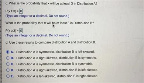 Solved Given the probability distributions shown to the | Chegg.com