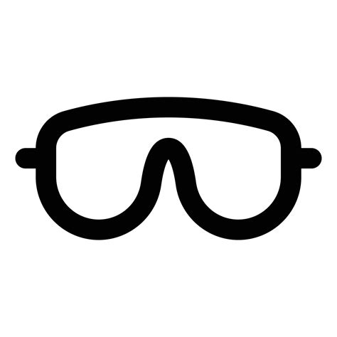 Snow Themed Line Style Ski Goggles Icon 10508220 Vector Art At Vecteezy