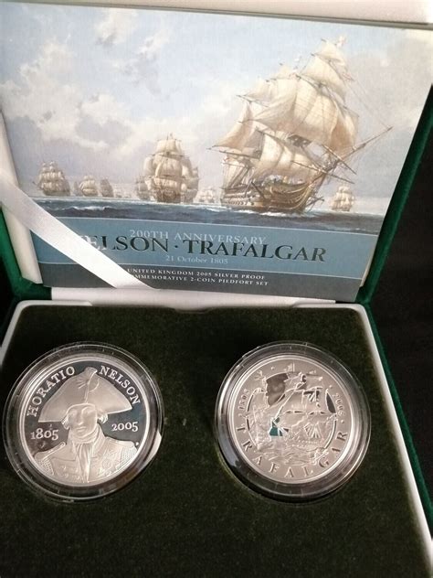 Th Anniversary Of The Battle Of Trafalgar Silver Proof Piedfort