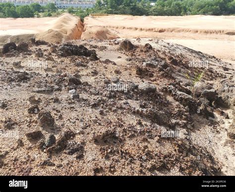 Dry And Barren Land Due To Erosion After Deforestation Stock Photo Alamy