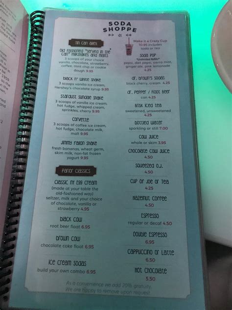 Menu At Ellens Stardust Diner Bbq West New York