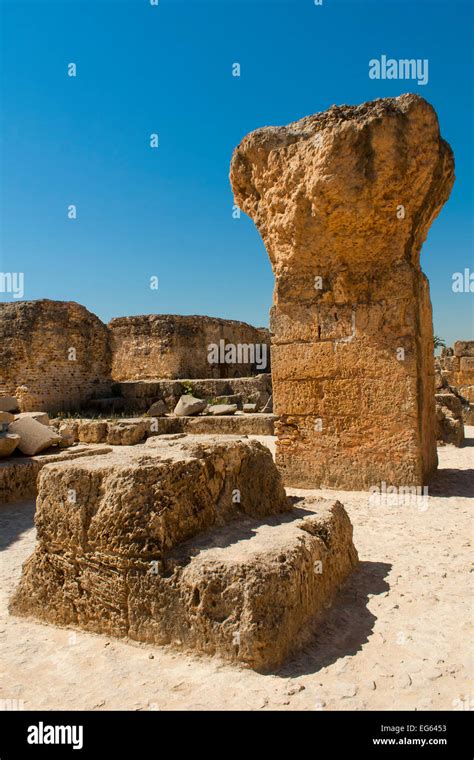 Carthage ruins in Tunisia Stock Photo - Alamy