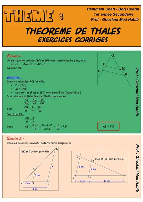 1ère année secondaire Math 1er année secondaire