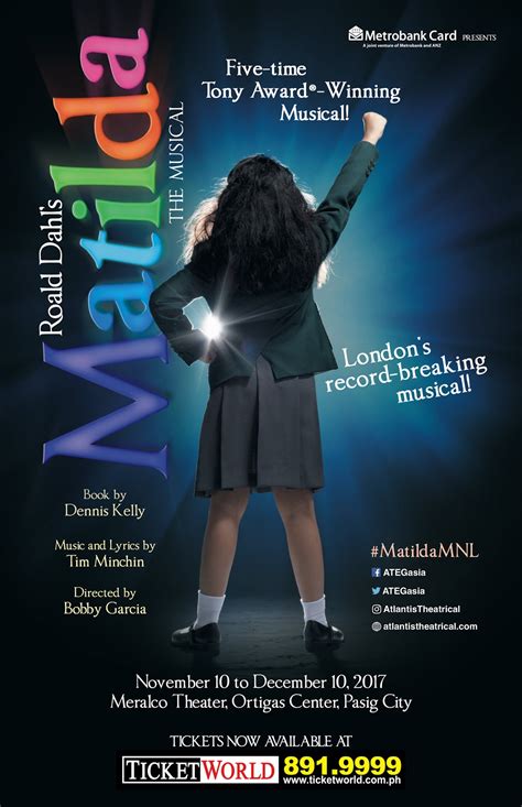 MATILDA the Musical Tickets, Now Available! - Film. Music. Lifestyle.