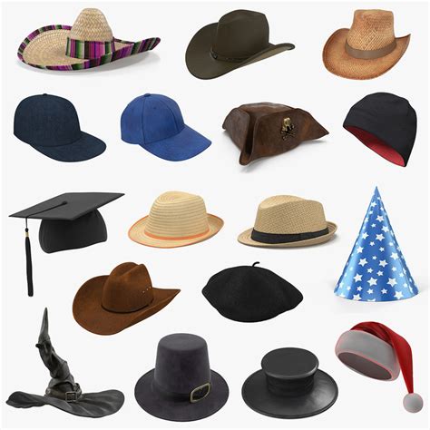 Hats 3 3d Model Turbosquid 1349432