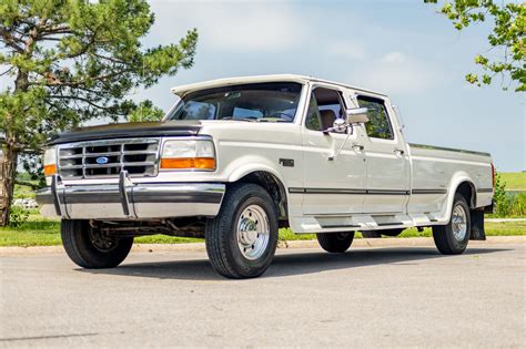 No Reserve 1995 Ford F 350 Xlt Crew Cab 75l For Sale On Bat Auctions