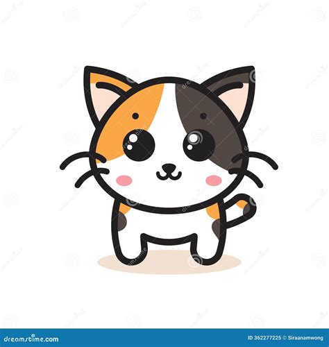 cute cat cartoon character anime cartoon cartoondealercom