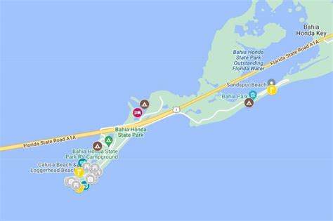 Bahia Honda State Park Map Google Maps Scenic Spots Snorkeling