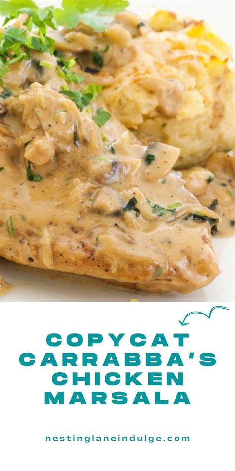 Copycat Carrabba S Chicken Marsala Recipe Made With Boneless Skinless