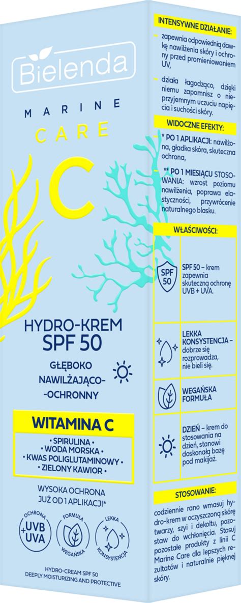 BIELENDA Marine Care C hydro krem do twarzy głęboko nawilżająco