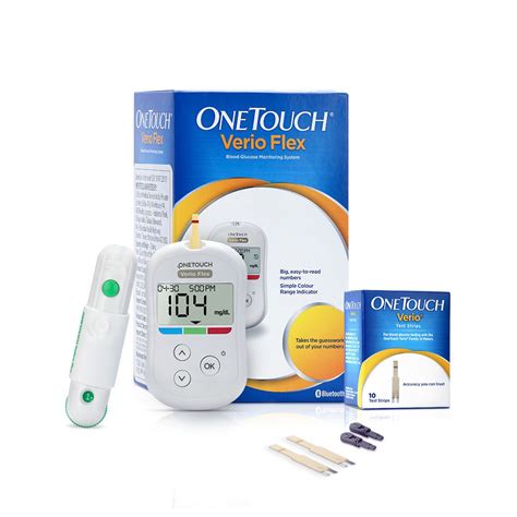 OneTouch Verio Flex Blood Glucose Monitor with OneTouch Reveal Mobile ...