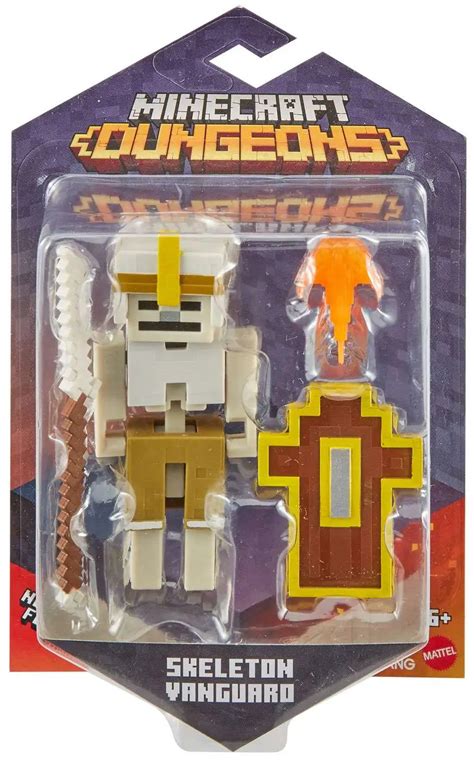 Minecraft Dungeons Skeleton Vanguard 3.25 Action Figure Mattel Toys ...