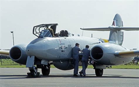 Wf791 Meteor T7 Binbrook August 1982 Aviation Safetyne Flickr