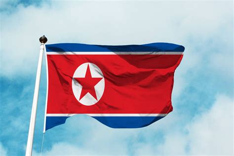 Nord Korea Flagge Flaggen Laden