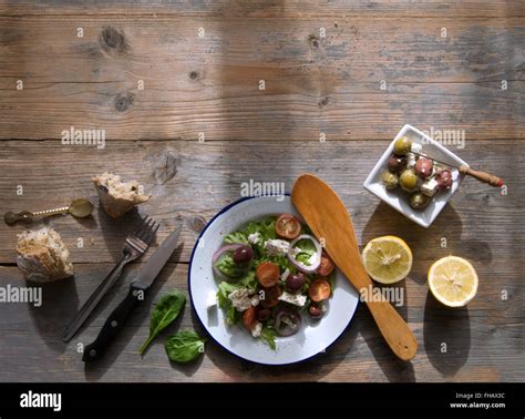 Greek Mediterranean Food Stock Photo Alamy