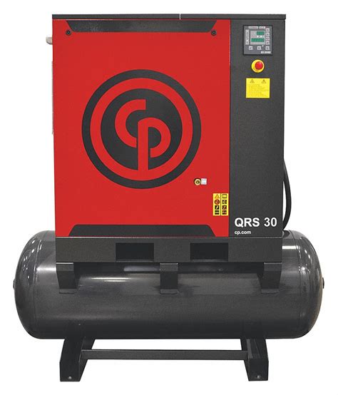 Chicago Pneumatic Horizontal 30 Hp Rotary Screw Air Compressor