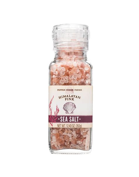 Himalayan Pink Sea Salt Large Grinder Pepper Creek Farms