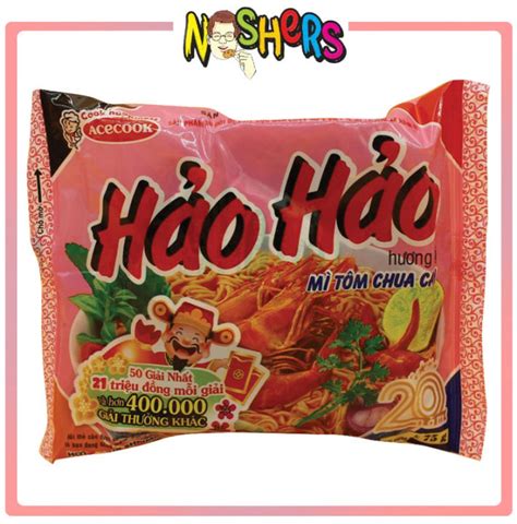 Noshers Acecook Hao Hao Instant Noodles Hot Sour Shrimp Flavour G