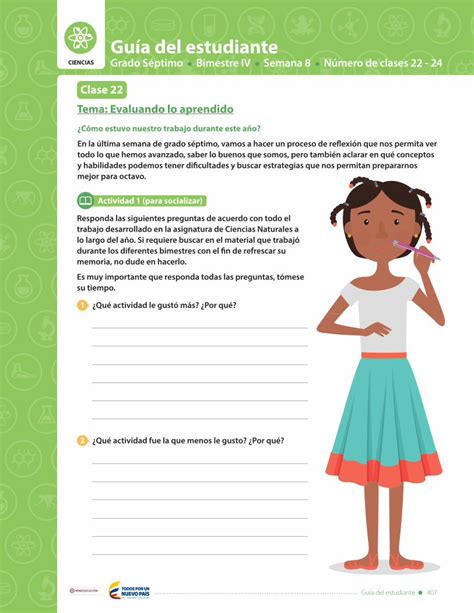 Pdf Gu A Del Estudiante Colombia Aprende Ciencias Tema Evaluando