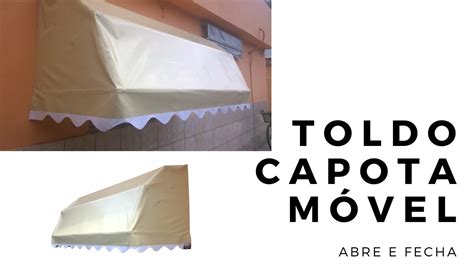 Toldo Retrátil Móvel Capota de Abrir e Fechar instalando o toldo na