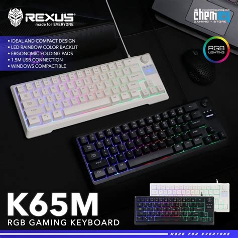 Jual Rexus K M K M Battlefire Rgb Gaming Keyboard With Adjustable