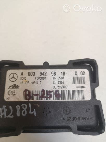 A0035429818 Mercedes Benz SLK R171 ESP Acceleration Yaw Rate Sensor 20