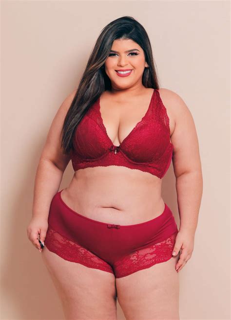 Conjunto Plus Size Cropped Charme Desejo Mais Que Lingerie