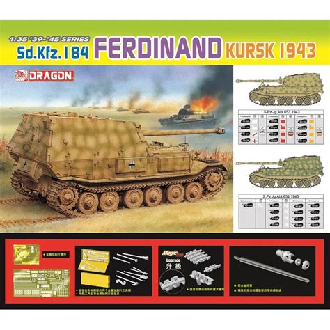 DRAGON 6495 1 35 Sd Kfz 184 Ferdinand Kursk 1943 Scale Model Kit