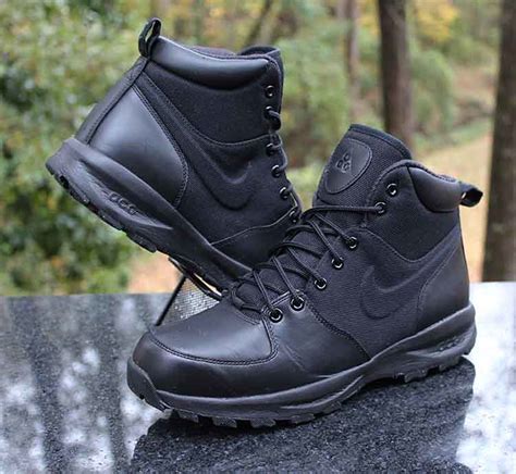 Nike Manoa Acg Black Leather Textile Boots 456975 001 Men Flickr