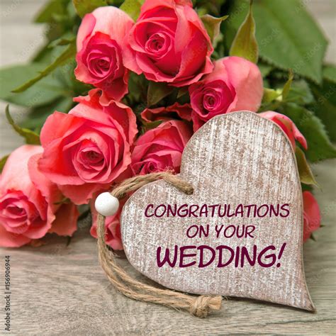 Congratulations on your wedding Stock Photo | Adobe Stock