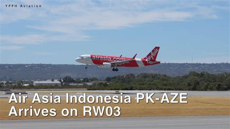 Air Asia Indonesia A Pk Aze Arrives On Rw At Perth Airport