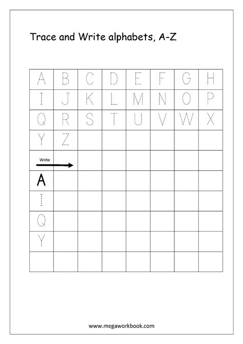 Alphabet Worksheets - Preschool Alphabet Worksheets - Capital ...