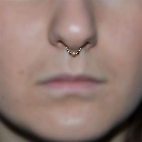 Twisted Septum Cuff Gold Faux Septum Ring Fake Nose Ring Etsy