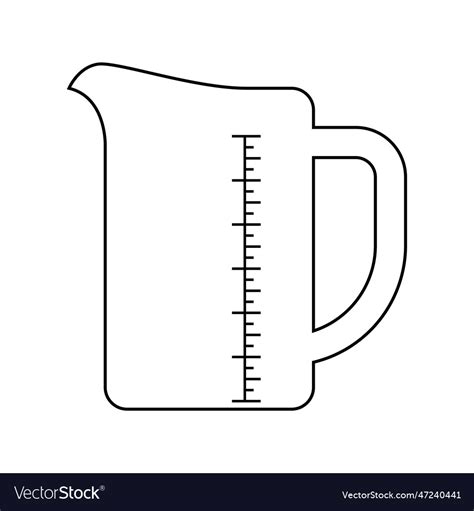 Measuring cup Royalty Free Vector Image - VectorStock