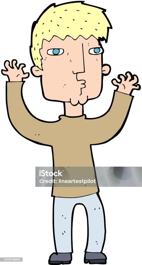 Cartoon Anxious Man Stock Illustration - Download Image Now - Adult ...