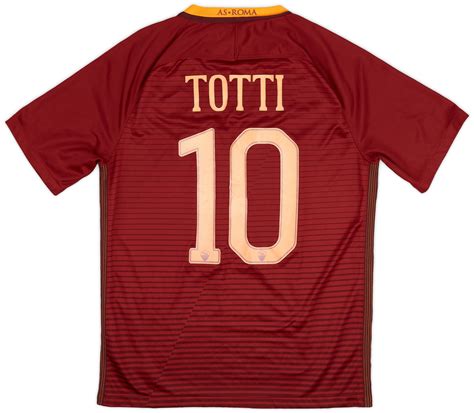 2016 17 Roma Home Shirt Totti 10 7 10 M