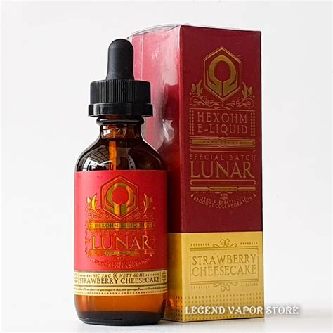 Jual FREEBASE LUNAR HEXOHM Strawberry Cheesecake 60ML AUTHENTIC