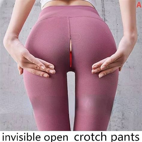 Open Crotch Leggings Crotchless Leggings With Zippersexy Gym Etsy